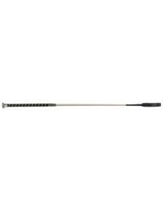 Bat skokowy z kryształkami 65cm srebrny COVALLIERO