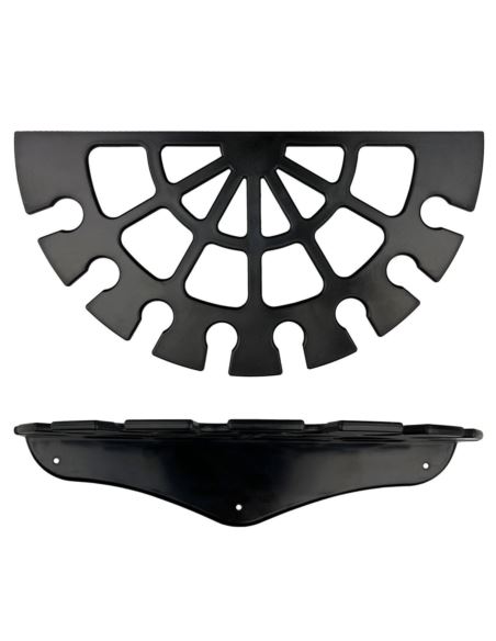 Wieszak na baty półokrągły czarny YORK