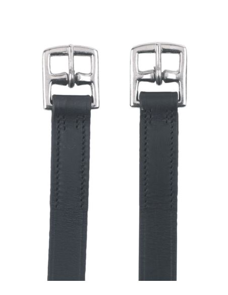 Puśliska skórzane czarne 130cm COVALLIERO