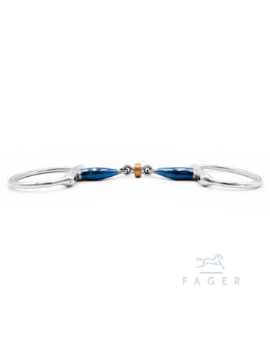 Wędzidło Julia Sweet Iron Fixed Rings FAGER