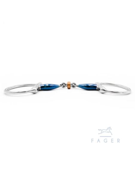 Wędzidło Julia Sweet Iron Fixed Rings FAGER