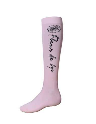 Podkolanówki Epic Socks różowe FLEUR DE LYS