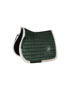 Czaprak Velvet Diamonds zielony krem FLEUR DE LYS