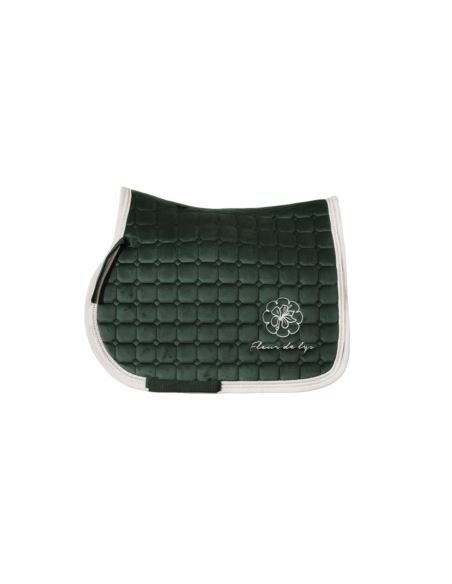 Czaprak Velvet Diamonds zielony krem FLEUR DE LYS