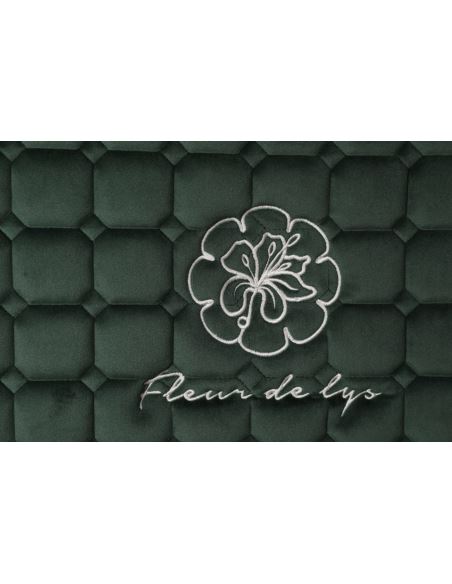 Czaprak Velvet Diamonds zielony krem FLEUR DE LYS