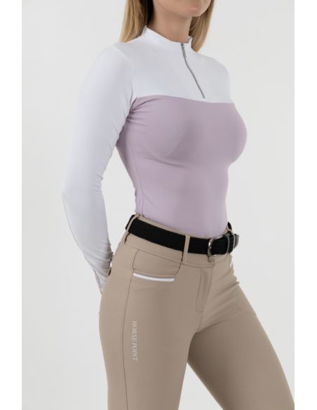 Koszulka 2in1 light purple HORSE POINT