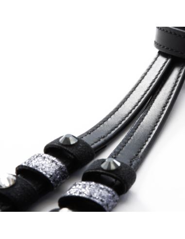 Paski do ostróg z kryształkami Grey KAVALKADE