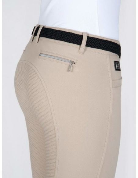 Bryczesy damskie Cedar full grip EQUILINE beżowe