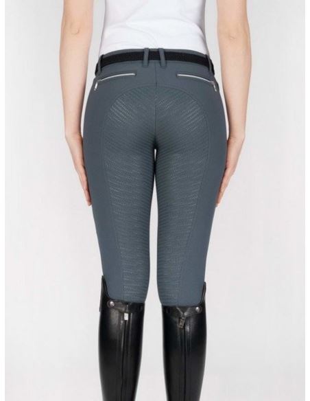 Bryczesy damskie Cedar full grip EQUILINE szare