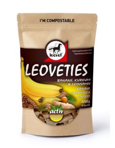 Smakołyki Leoveties Banan, Kurkuma i Siemię lniane