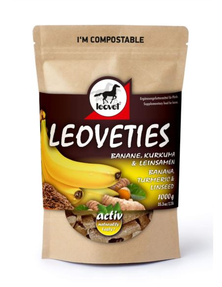 Smakołyki Leoveties Banan, Kurkuma i Siemię lniane