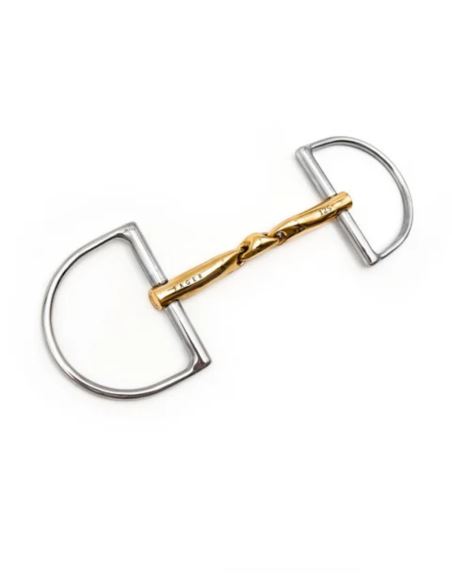 Wędzidło Axel Sweet Gold Dee Rings FAGER