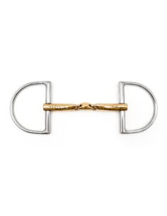 Wędzidło Axel Sweet Gold Dee Rings FAGER 2