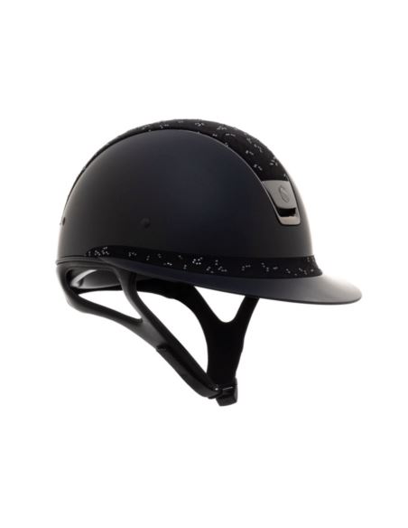 Kask Miss Shield Crystal Leaf czarny SAMSHIELD