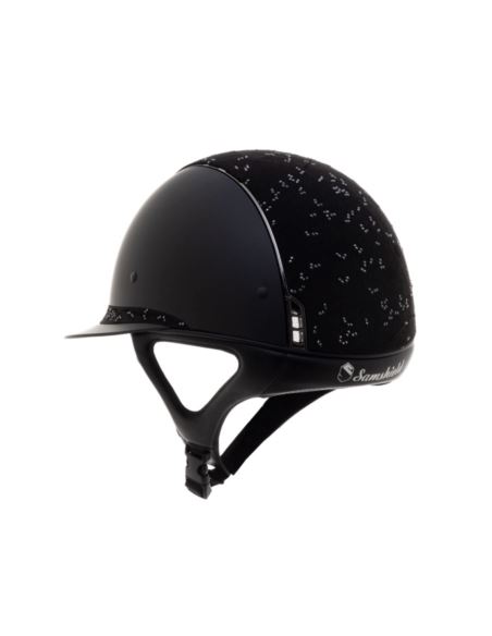 Kask Miss Shield Crystal Leaf czarny SAMSHIELD