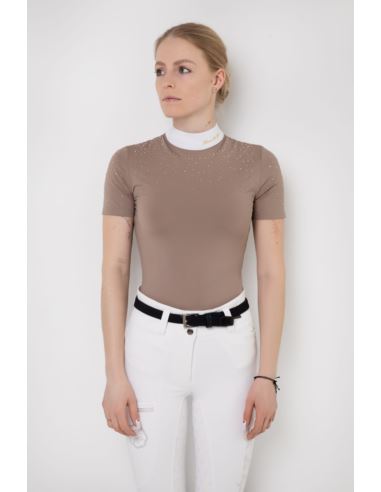 Koszula konkursowa Holly short FLEUR DE LYS beżowa