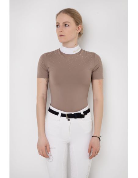 Koszula konkursowa Holly short FLEUR DE LYS beżowa