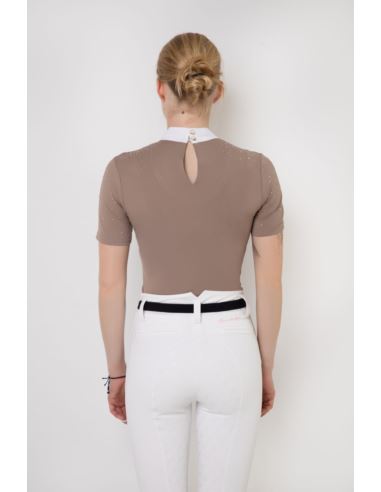 Koszula konkursowa Holly short FLEUR DE LYS beżowa
