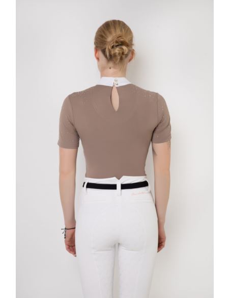 Koszula konkursowa Holly short FLEUR DE LYS beżowa