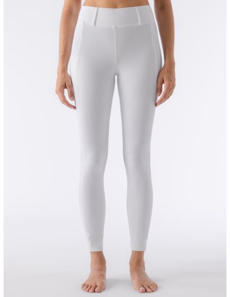 Legginsy damskie Carbef EQUILINE białe
