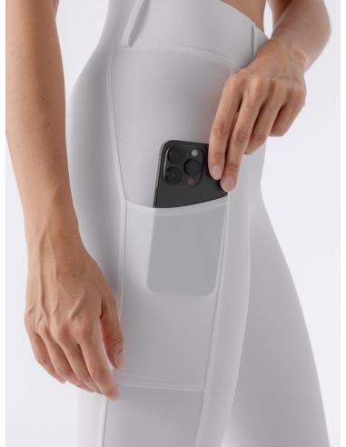 Legginsy damskie Carbef EQUILINE białe