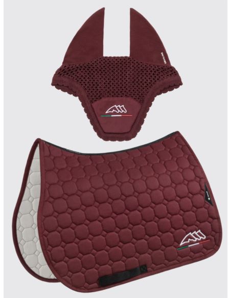 Komplet czaprak + nauszniki Eqflaggy EQUILINE burg