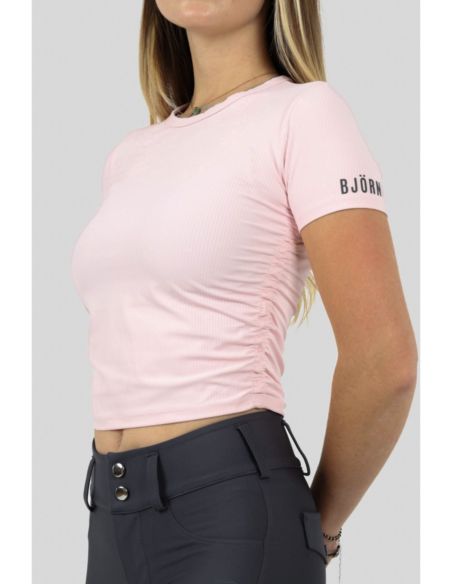 Koszulka Crop BJÖRN baby pink