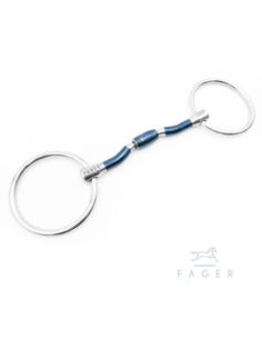 Wędzidło Nils Sweet Iron Barrel Loose Rings FAGER 2