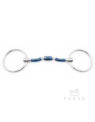 Wędzidło Nils Sweet Iron Barrel Loose Rings FAGER