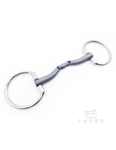Wędzidło Maria Titanium Fixed Rings podwójnie łamane FAGER