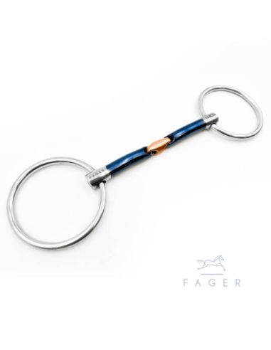 Wędzidło John Sweet Iron Loose Rings FAGER