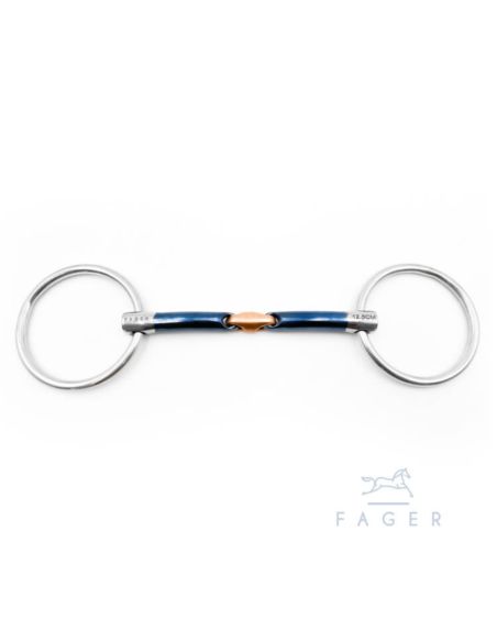 Wędzidło John Sweet Iron Loose Rings FAGER
