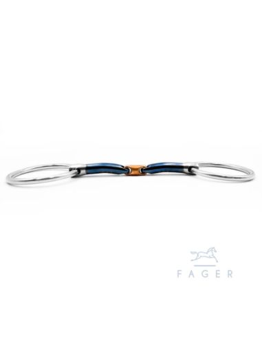 Wędzidło John Sweet Iron Loose Rings FAGER