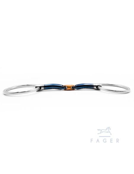 Wędzidło John Sweet Iron Loose Rings FAGER