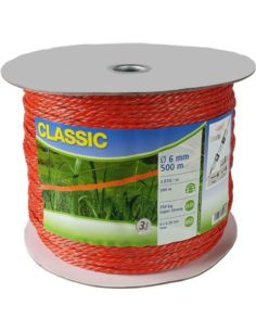 Linka pastwiskowa CLASSIC 500m 6mm pomarańczowa KERBL