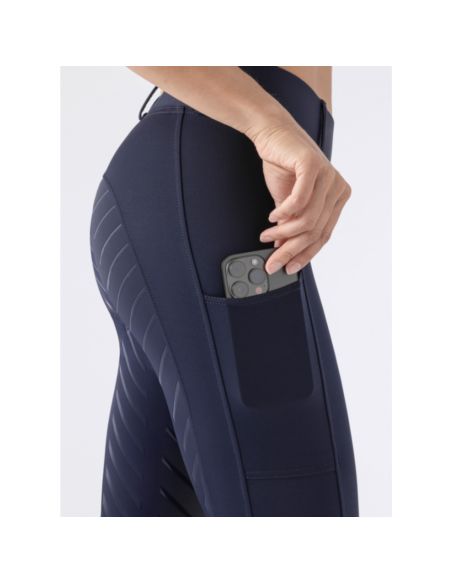 Legginsy damskie Carbef EQUILINE blue