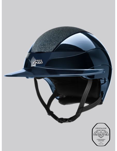 Kask Xanto Sun Visor Swarovski EQUILINE glossy blu