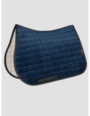 Czaprak skokowy Velvet Black Logo EQUILINE blue