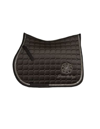 Czaprak Velvet Diamonds FLEUR DE LYS choco cream