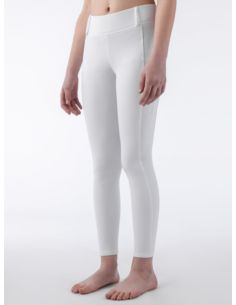 Legginsy mlodzieżowe Eqaref EQUILINE białe