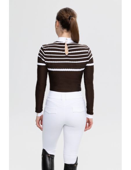 Koszula konkursowa Hazel FLEUR DE LYS brown
