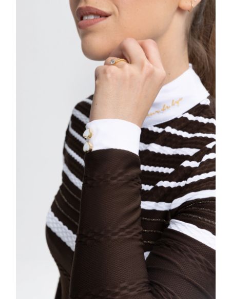 Koszula konkursowa Hazel FLEUR DE LYS brown