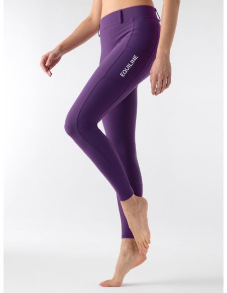 Legginsy damskie Steref EQUILINE fioletowe