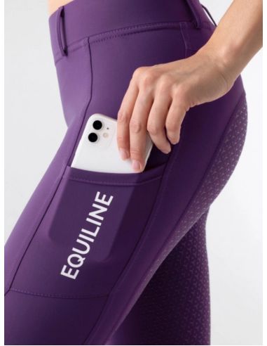 Legginsy damskie Steref EQUILINE fioletowe