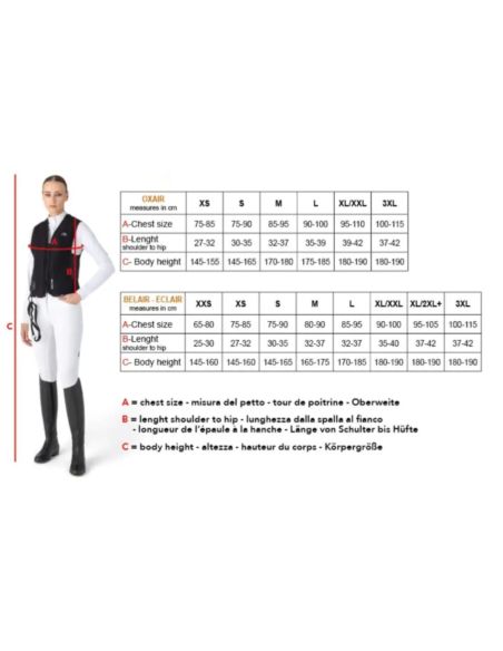 Kamizelka wybuchowa Belair EQUILINE czarna