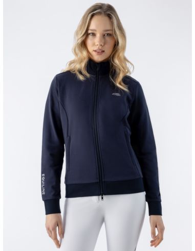 Bluza rozpinana Eqcarrek EQUILINE granatowa