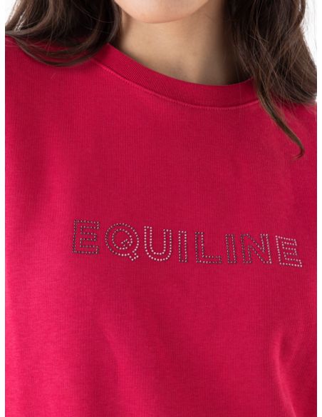 Bluza Dona Strass EQUILINE malinowa