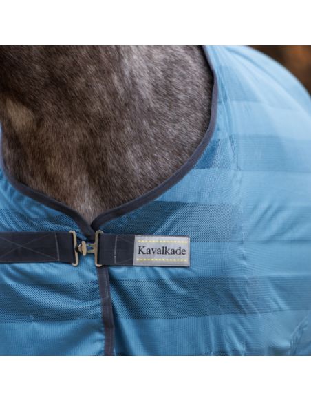 Derka siatkowa Stripe KAVALKADE niebieska