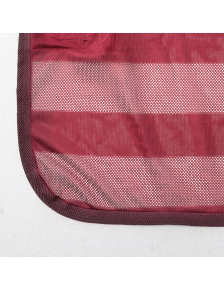 Derka siatkowa Stripe KAVALKADE bordowa