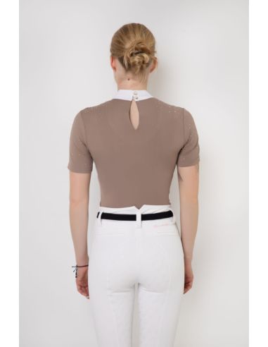 Koszula konkursowa Holly short FLEUR DE LYS beżowa